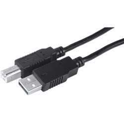 Cordon USB 2.0 A / B gris -...