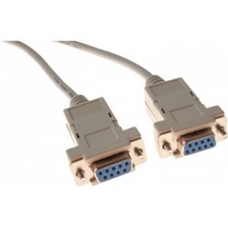 Cable null modem DB9F/F 1,80M