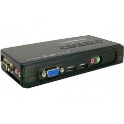 KVM 4 ports VGA/USB avec audio